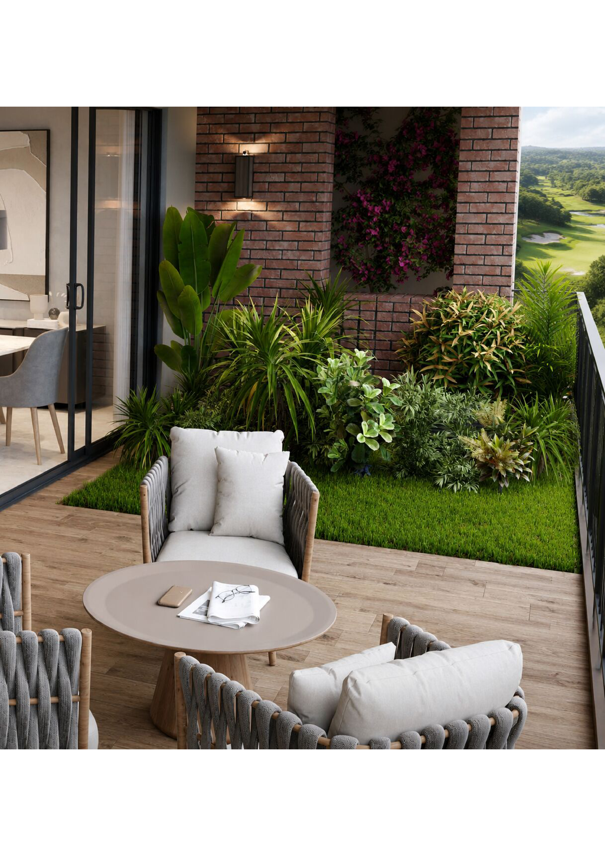 Deep balconies