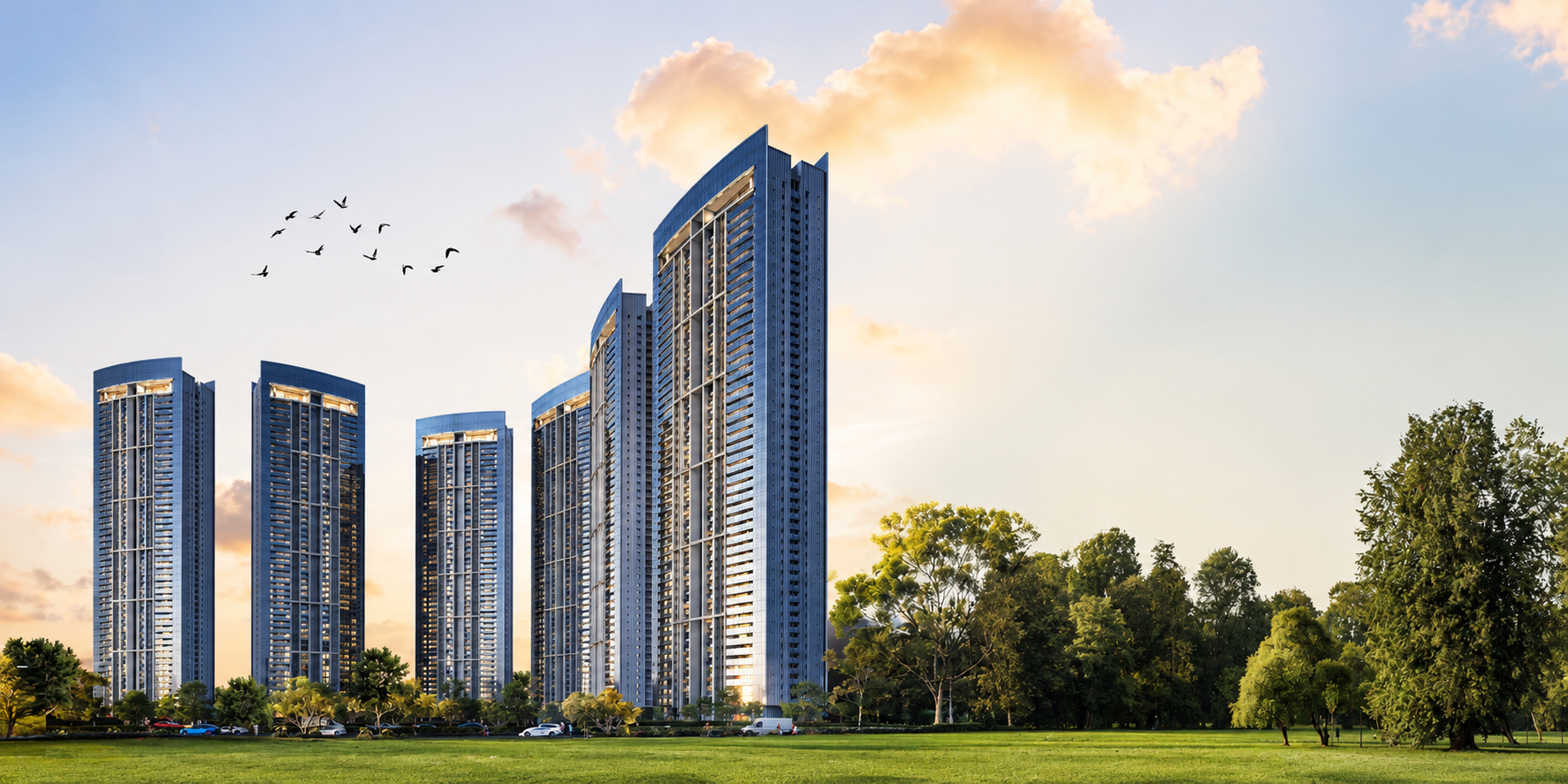 DLF Privana premium high-rise luxury towers in Sectors 76 and 77 New Gurgaon
